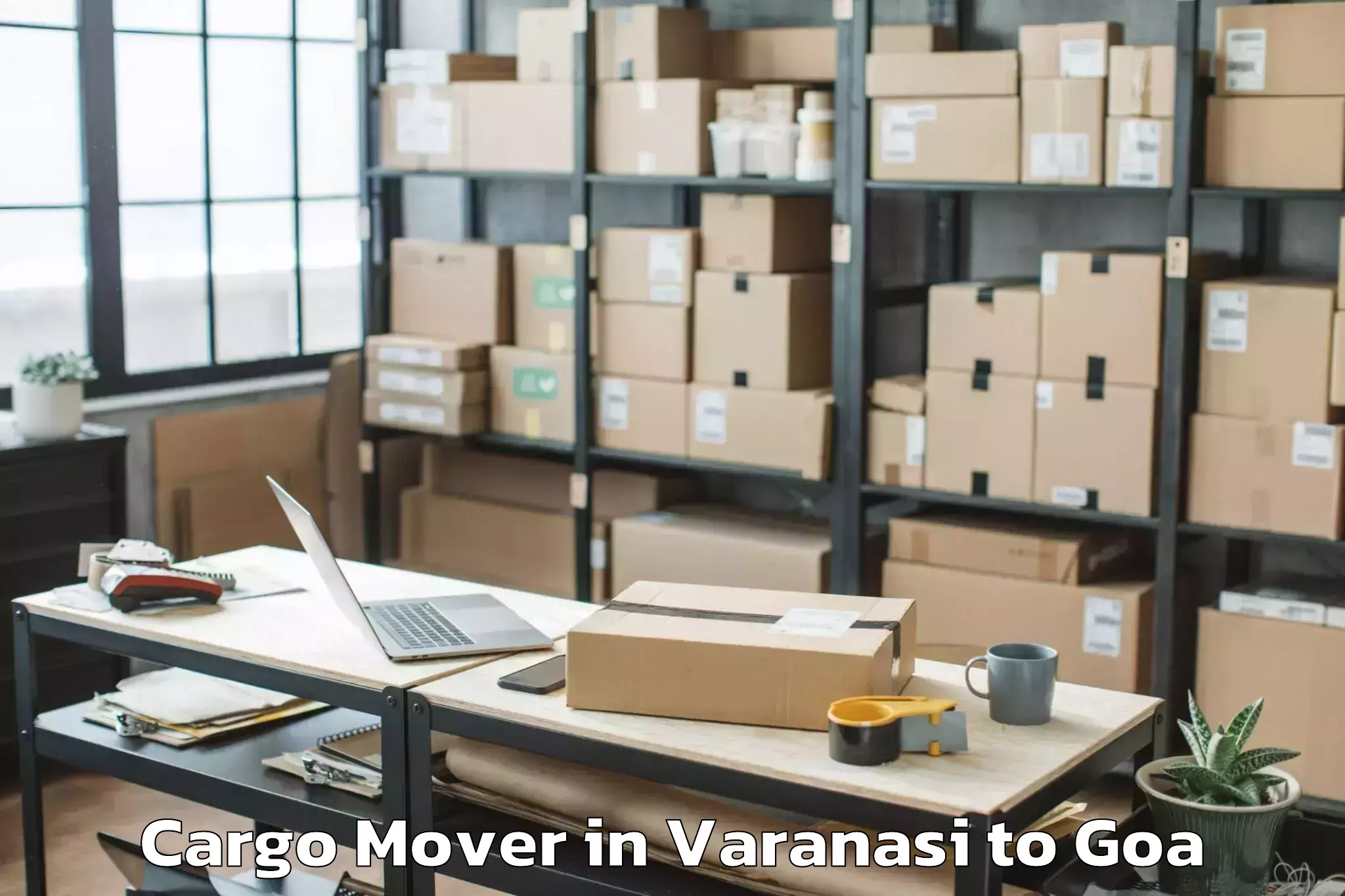 Book Varanasi to Aldona Cargo Mover Online